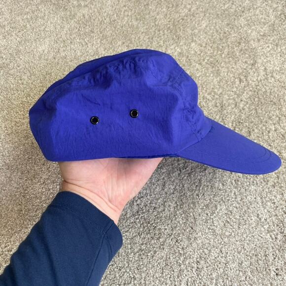 Vintage Nautica Hat Sailing Long Bill 5 Panel Nylon 90s Preppy Summer Outdoor - Picture 5 of 5